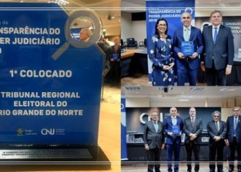 Presidente Dias Toffoli entrega prêmios a tribunais mais transparentes. TRE/RN ficou em primeiro