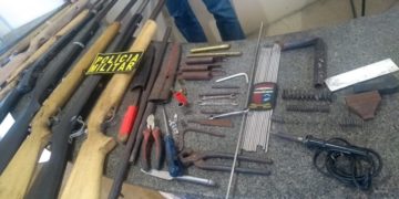 PM desarticula fábrica clandestina de armas em São José de Mipibu/RN