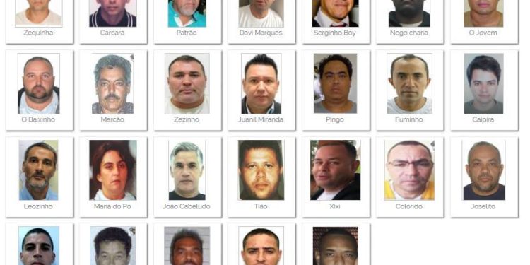 Governo divulga lista de criminosos mais procurados do país