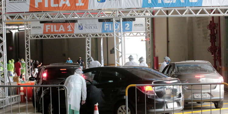 Iniciada testagem em massa para detecção de contaminados pelo coronavírus em Natal