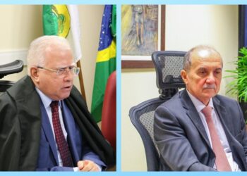 Desembargadores Gilson Barbosa e Claudio Santos são empossados como Presidente, Vice-presidente e Corregedor do TRE-RN, respectivamente