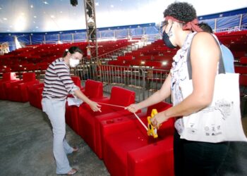 Força-tarefa municipal inicia monitoramento em circos, cinemas e casas de shows