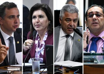 Quatro senadores disputam a Presidência do Senado em fevereiro