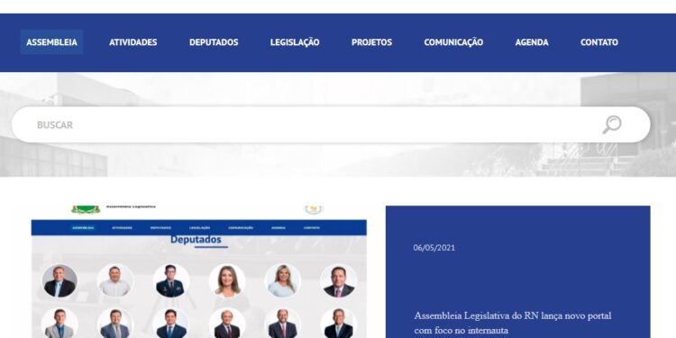 Assembleia Legislativa do RN lança novo portal com foco no internauta