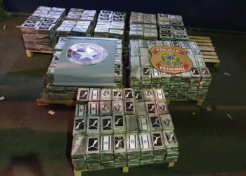 Polícia Federal e Receita Federal apreendem cerca de 1,6 tonelada de cocaína no Porto de Natal