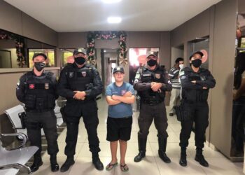 PM em Pau dos Ferros realiza sonho de menino com Síndrome de Down