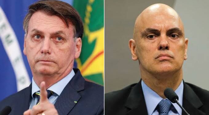 Bolsonaro entra com ação contra o ministro Alexandre de Moraes