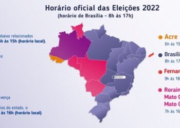 Votação em todo o país seguirá o horário de Brasília