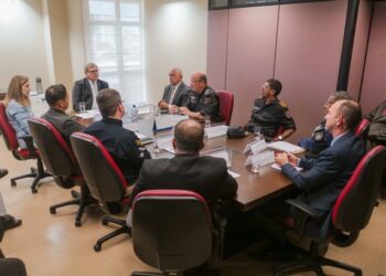 Presidente do TRE-RN se reúne com representantes da Segurança Pública