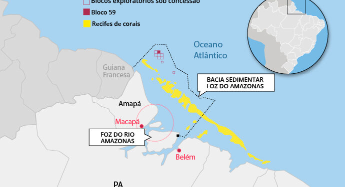 Ibama vai examinar novo pedido da Petrobras para prospectar petróleo perto da foz do Rio Amazonas