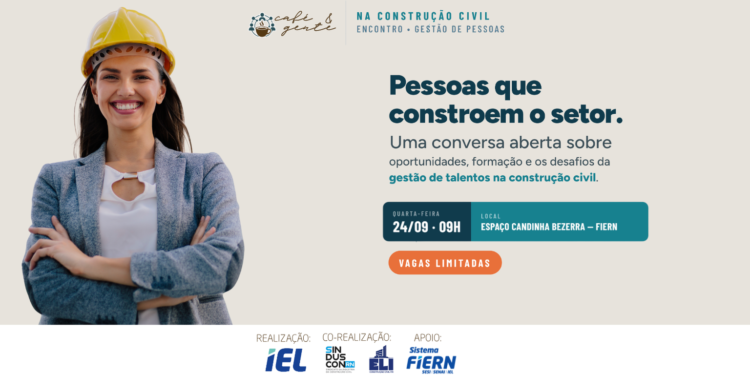 Nova edição do “Café e Gente” debate gestão de pessoas e desafios da Construção Civil