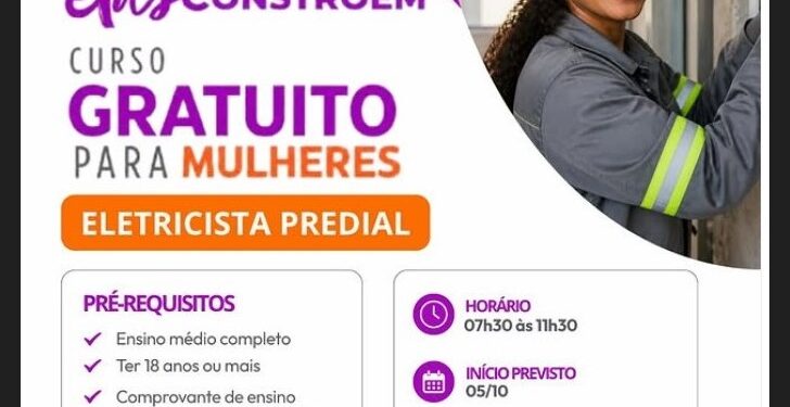 SENAI vai iniciar curso gratuito de Eletricista Predial voltado para mulheres em Natal