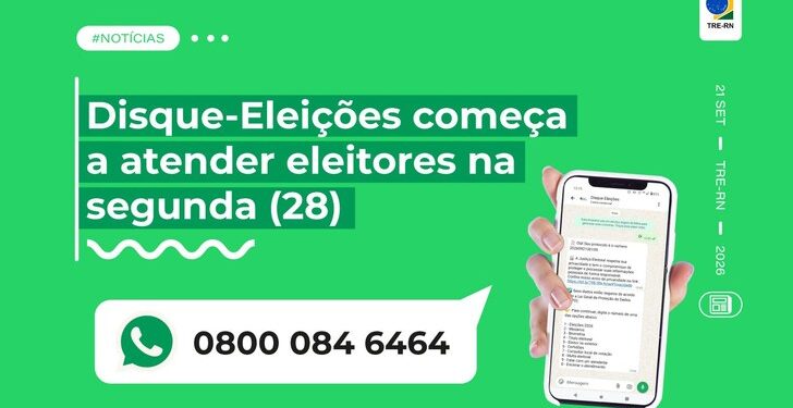 Disque-Eleições começa a atender eleitores na segunda (28)